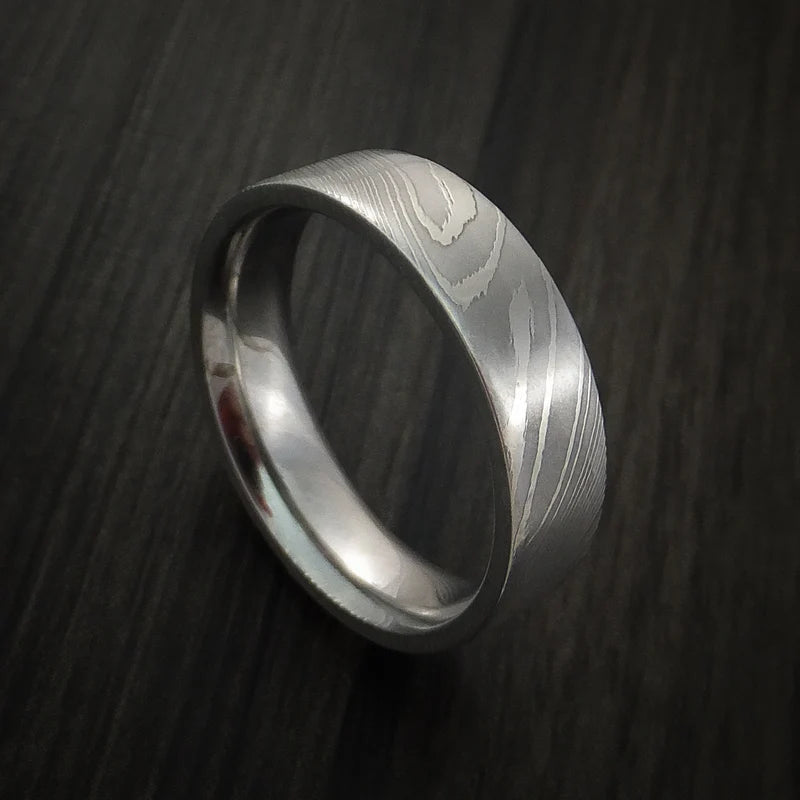 Damascus Steel Men’s Wedding Band