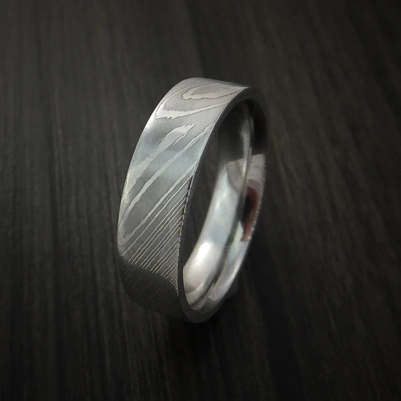 Damascus Steel Men’s Wedding Band